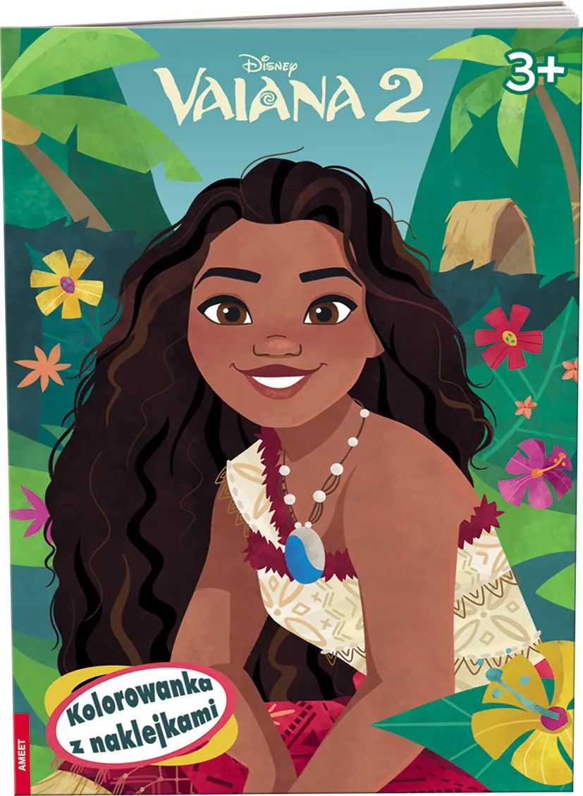 Książka - Vaiana 2. Kolorowanka z naklejkami