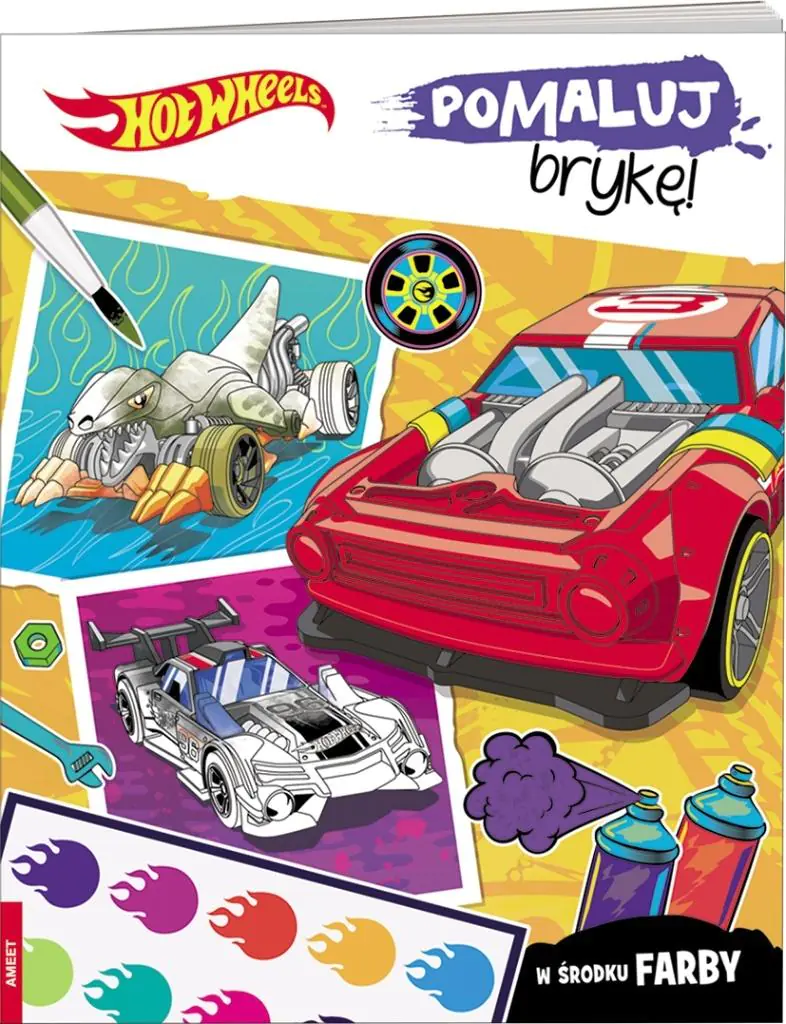 Książka - Hot Wheels. Pomaluj brykę!