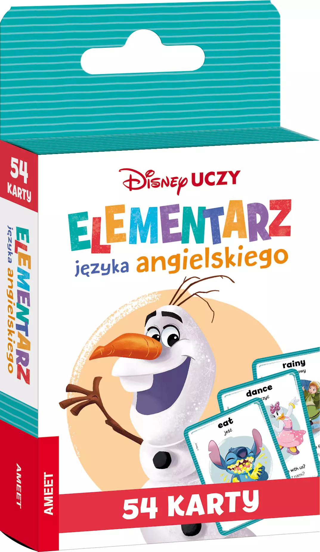 Książka - Disney Uczy. Elementarz języka angielskiego. Karty