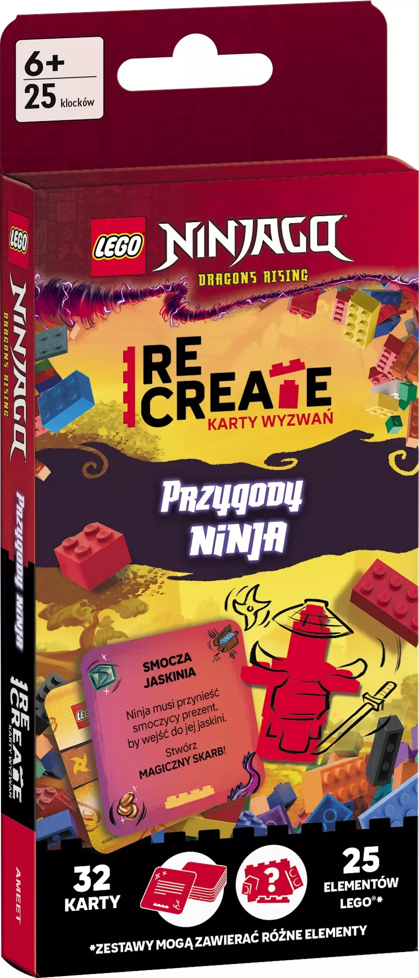 Książka - LEGO Recreate. Karty Wyzwań. Przygody ninja