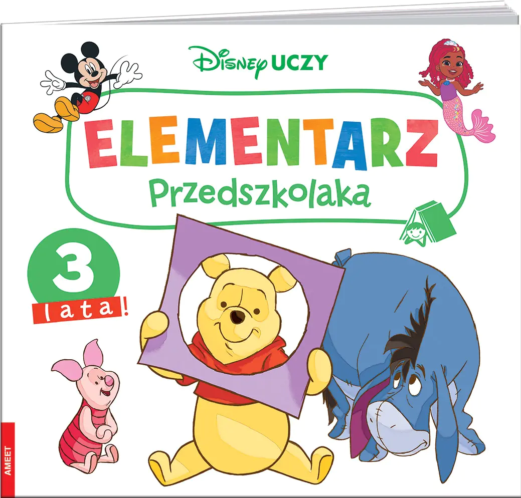 Książka - Disney Uczy. Elementarz przedszkolaka. 3 lata