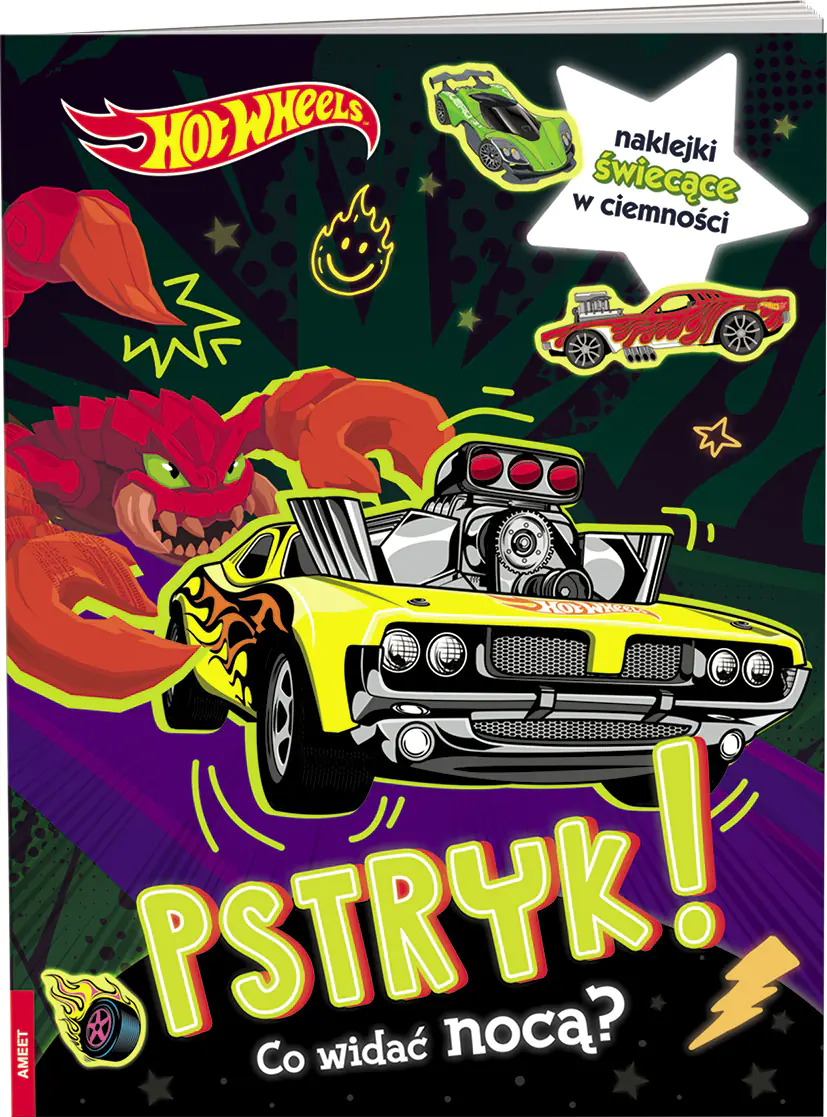 Książka - Hot Wheels. Pstryk! Co widać nocą?