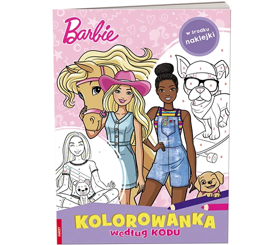 Książka - BARBIE. KOLOROWANKA WEDŁUG KODU