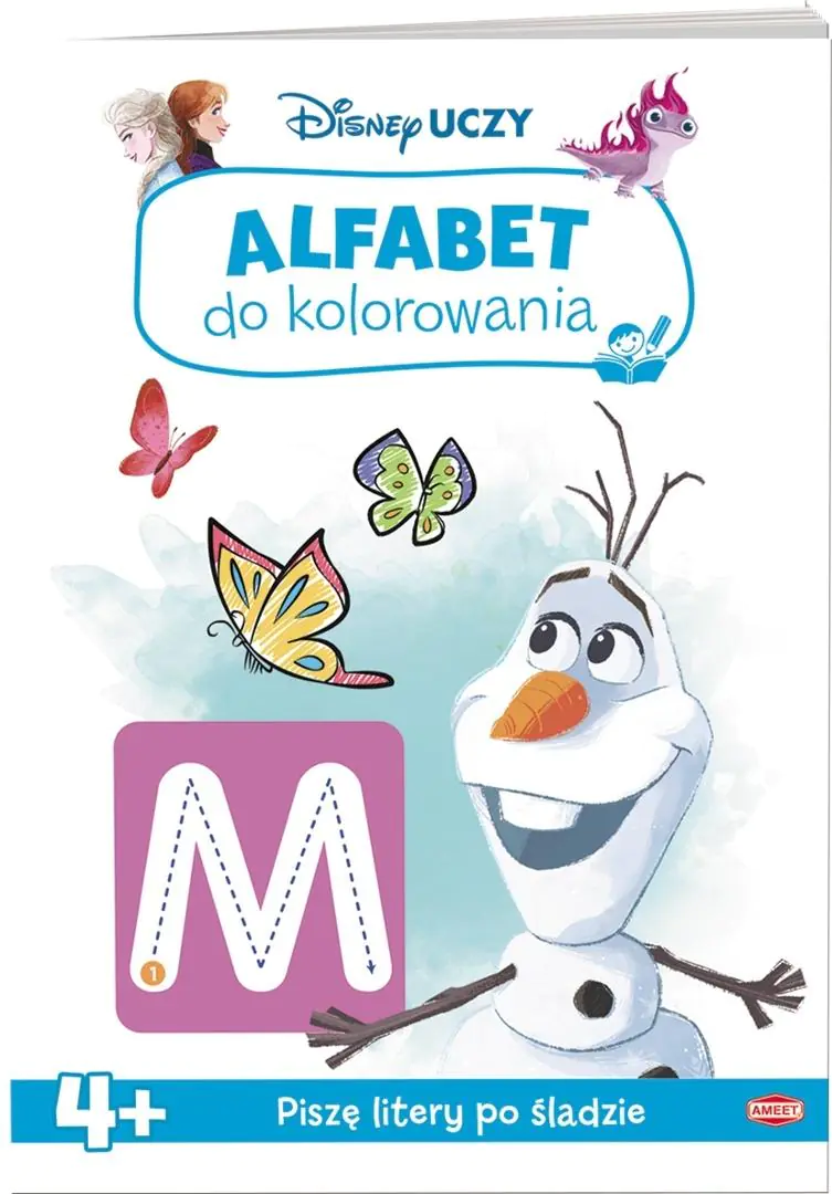 Książka - DISNEY UCZY. Kraina lodu. Alfabet do kolorowania