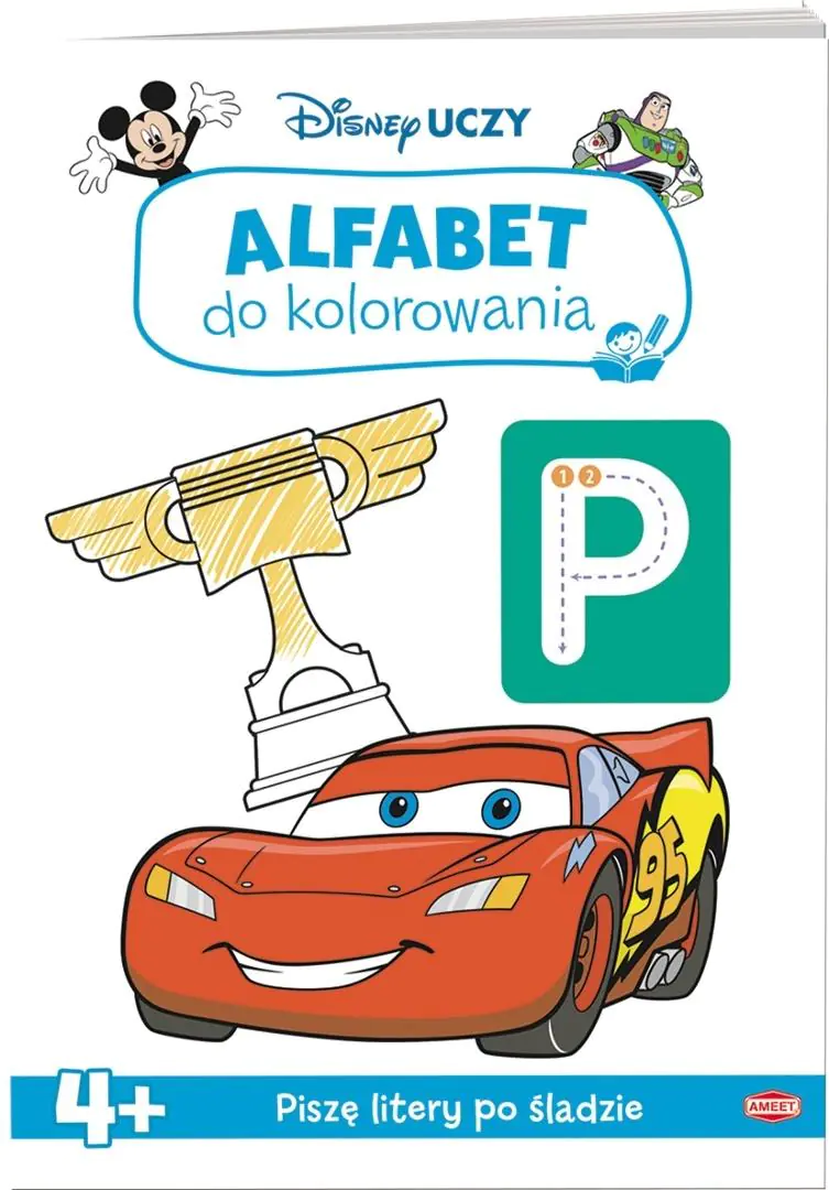 Książka - Disney Uczy. Alfabet do kolorowania