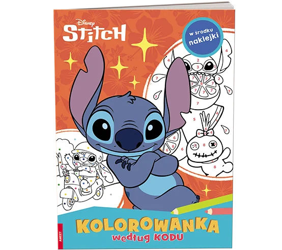 Książka - Stitch. Kolorowanka według kodu