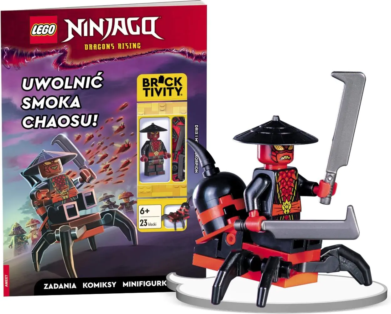 Książka - LEGO NINJAGO. UWOLNIĆ SMOKA CHAOSU