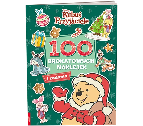 Książka - Kubuś i przyjaciele 100 brokatowych naklejek NB-9111