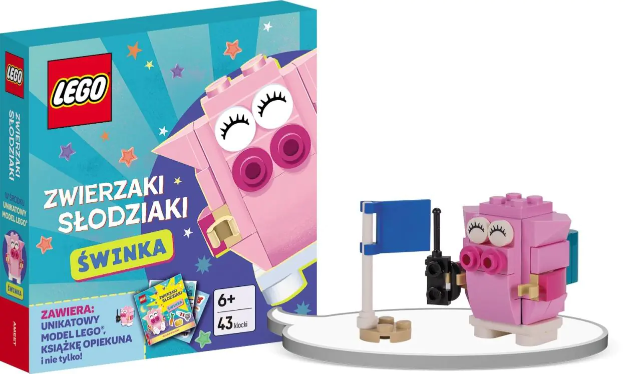 Książka - LEGO Master Brand. Zwierzaki Słodziaki. Świnka