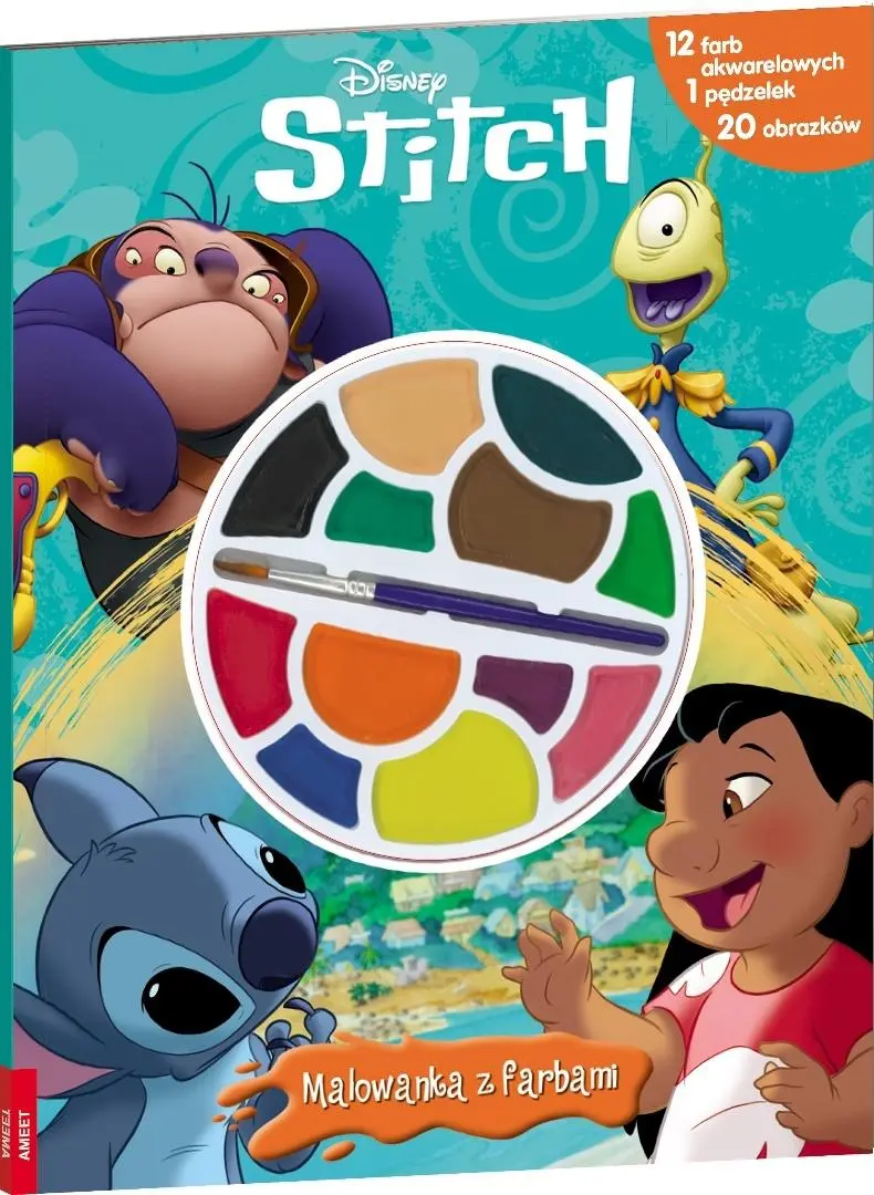 Książka - Disney Stitch. Malowanka z farbami
