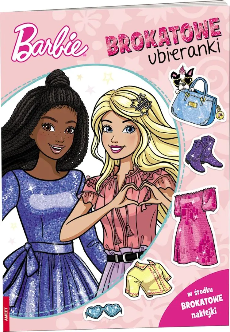 Książka - Mattel Barbie. Brokatowe ubieranki