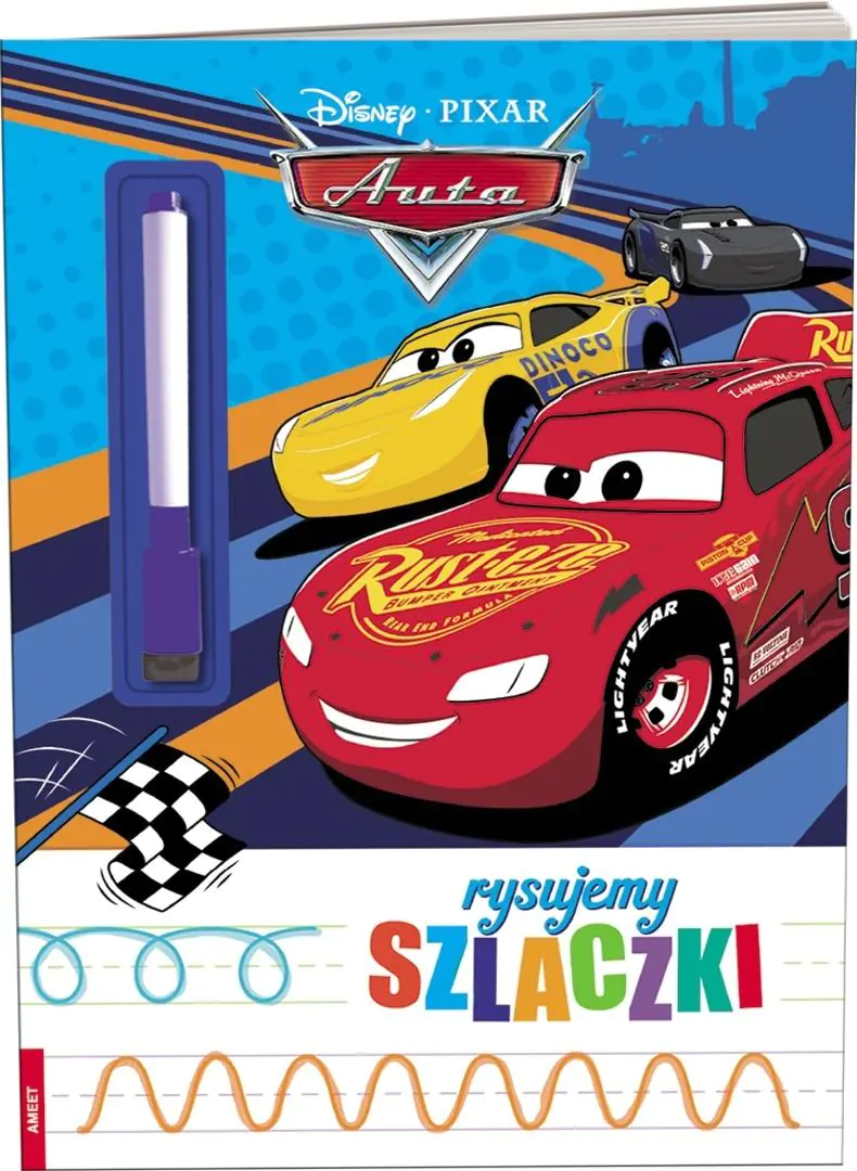 Książka - Disney Auta. Rysujemy szlaczki