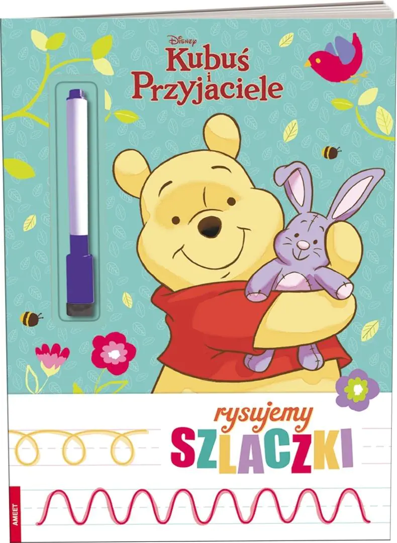 Książka - Disney Kubuś i przyjaciele. Rysujemy szlaczki