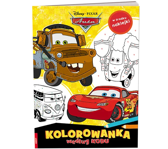Książka - DISNEY/PIXAR Auta. Kolorowanka według kodu