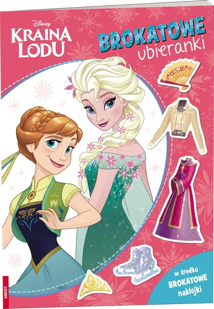 Książka - Disney Kraina Lodu. Brokatowe ubieranki