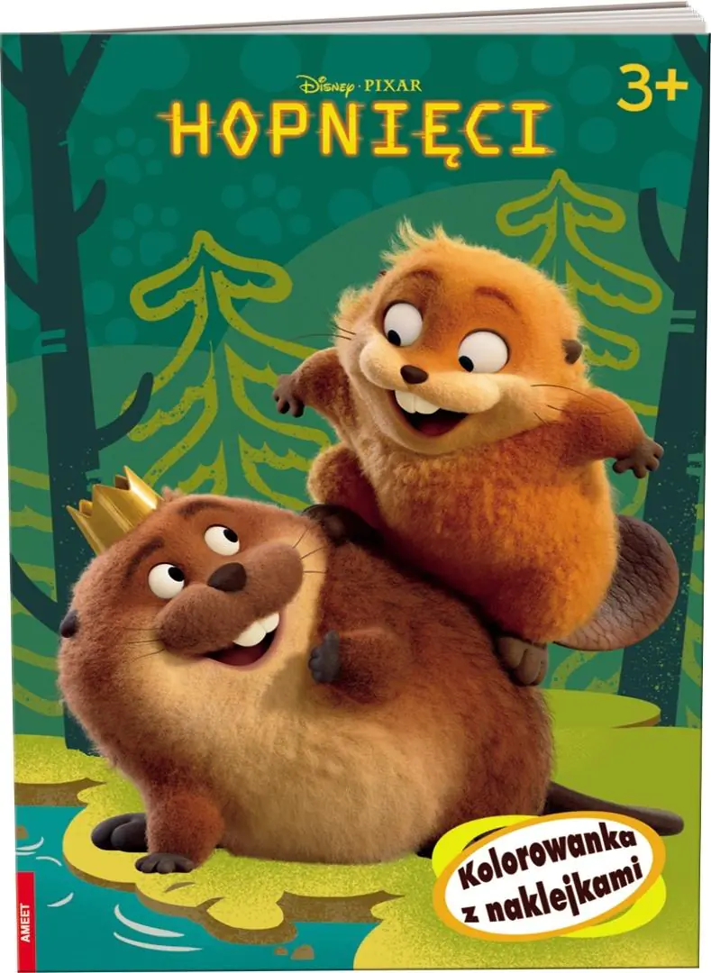 Książka - Disney Hopnięci. Kolorowanka z naklejkami