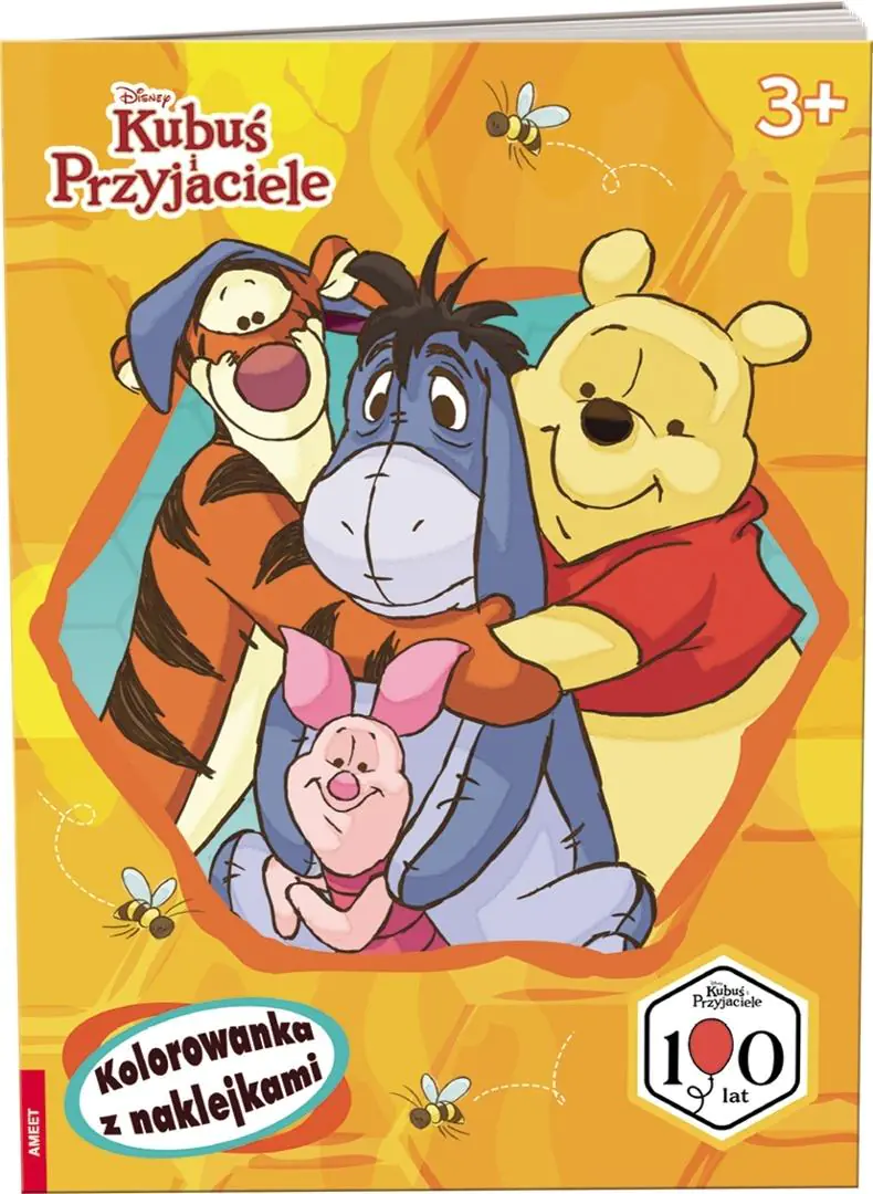 Książka - Disney Kubuś i przyjaciele Kolorowanka z naklejkami NA-9147