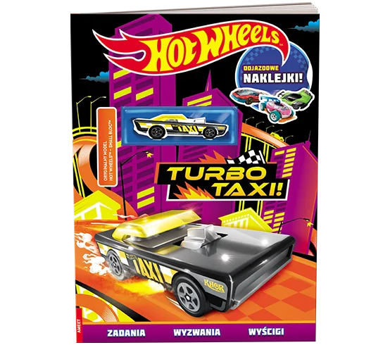 Książka - Mattel Hot Wheels Turbo taxi! FLA-1606