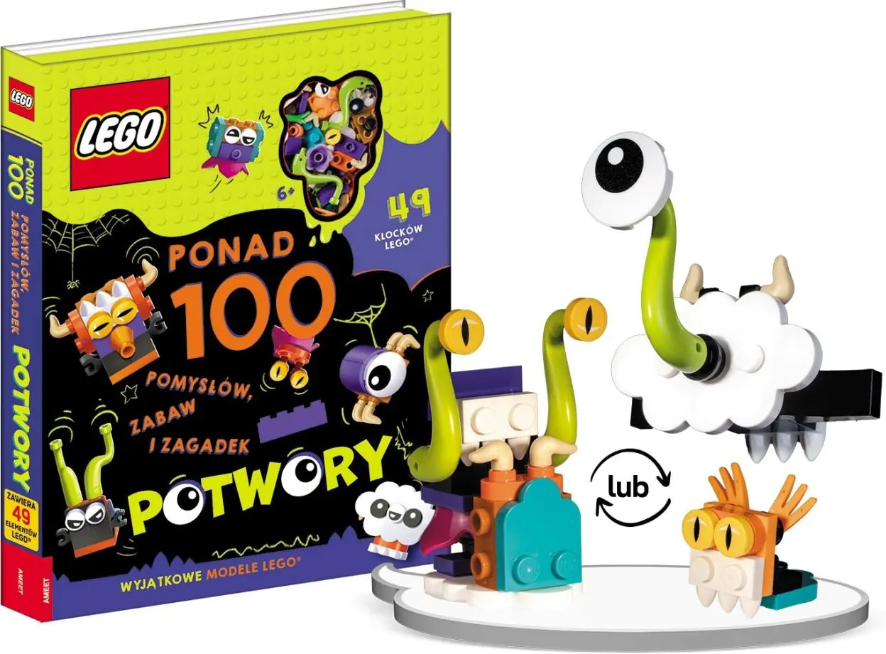 Książka - LEGO Master Brand. Ponad 100 pomysłów, zabaw i zagadek. Potwory
