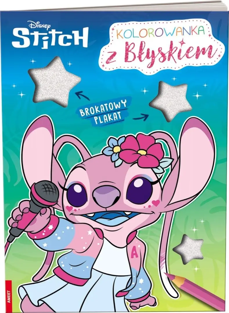 Książka - Disney Stitch. Kolorowanka z błyskiem