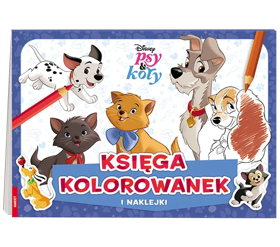 Książka - Disney Psy & Koty. Księga kolorowanek
