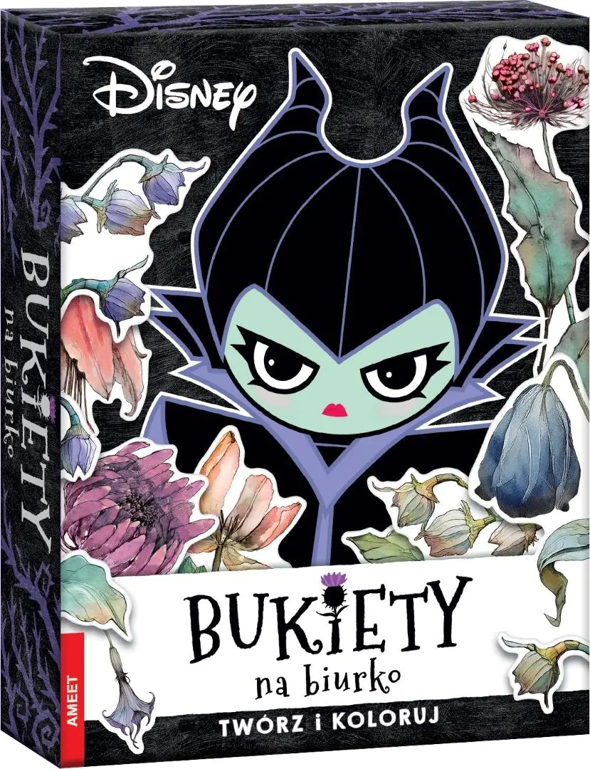 Książka - Disney. Bukiety na biurko. Twórz i koloruj
