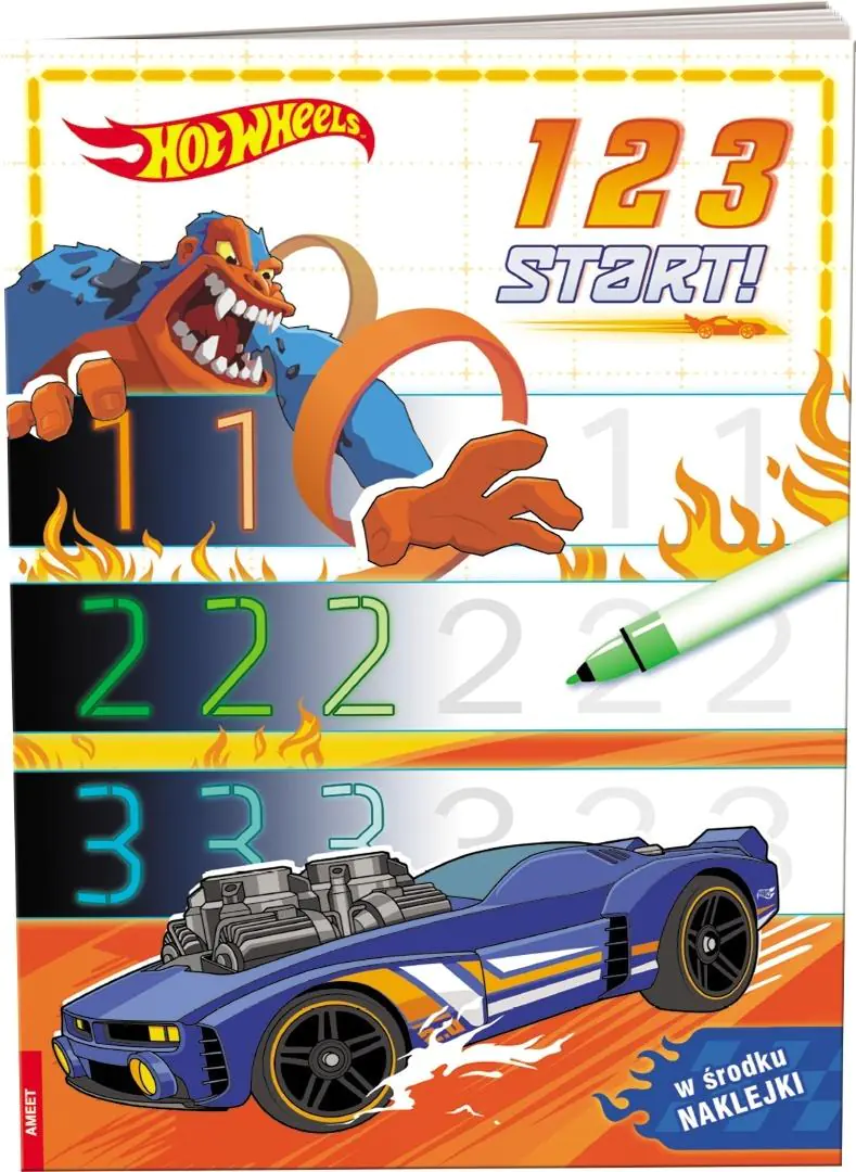 Książka - Hot Wheels. 1 2 3 start!