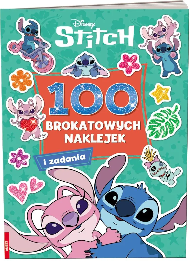 Książka - Stitch. 100 Brokatowych Naklejek