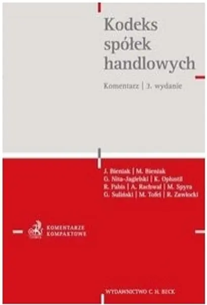 Książka - Kodeks spółek handlowych Komentar