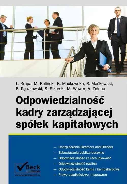 Książka - Odpowiedzialność kadry zarządzającej