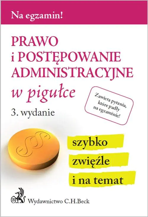 Książka - Prawo i postępowanie administracyjne w pigułce