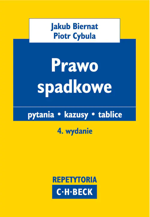 Książka - Prawo spadkowe. Pytania. Kazusy. Tablice