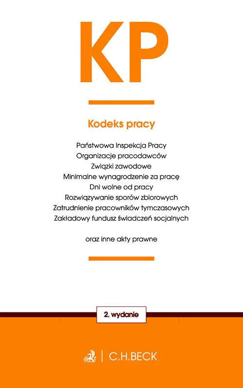 Książka - Kodeks pracy oraz inne akty prawne