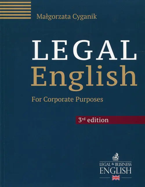 Książka - Legal English. For Corporate Purposes