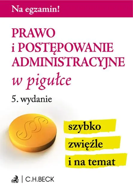 Książka - Prawo i postępowanie administracyjne w pigułce