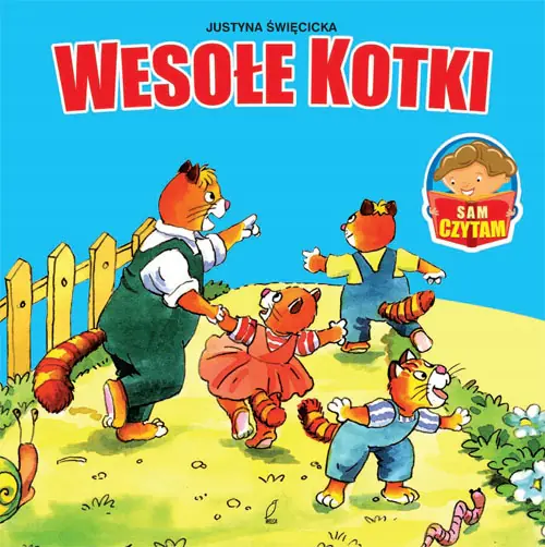 Książka - Wesołe kotki - sam czytam