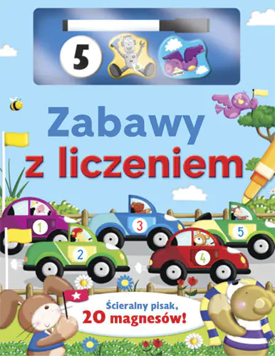 Książka - Zabawy z liczeniem. Magnesy i flamaster