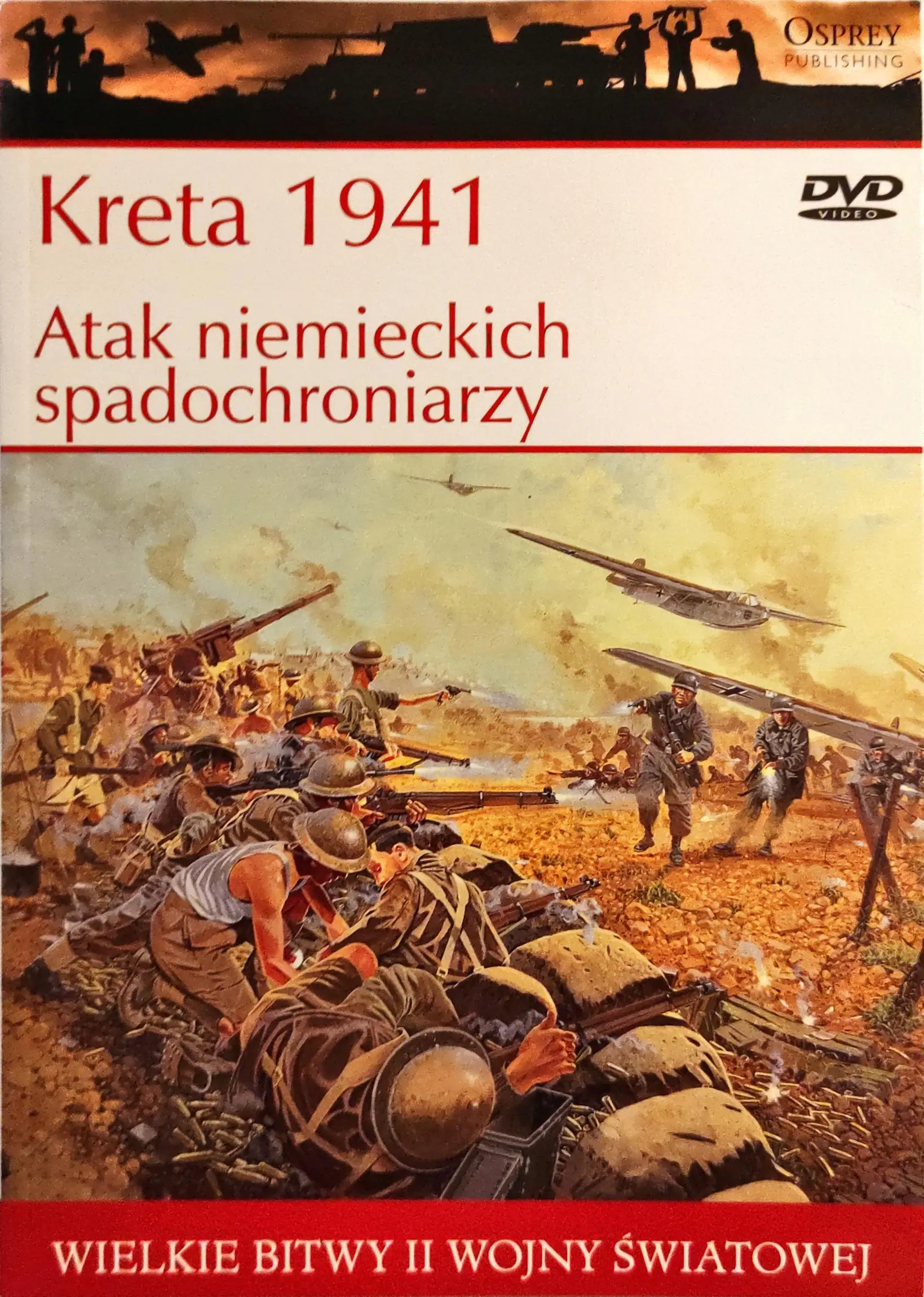 Książka - Wielkie bitwy II wojny światowej. Kreta 1941. Atak niemieckich spadochroniarzy + DVD