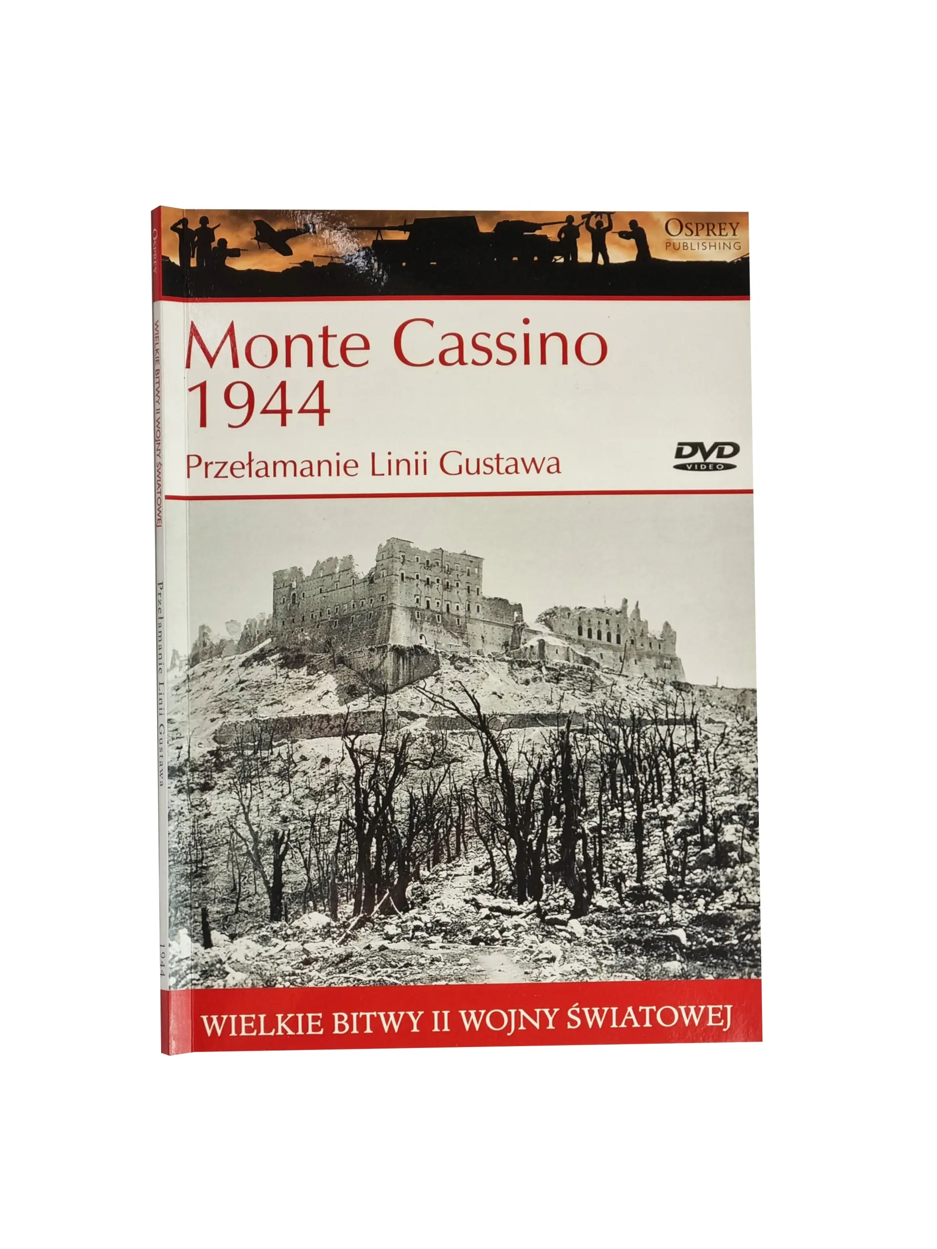 Książka - Wielkie bitwy II wojny światowej. Monte Cassino 1944. Przełamanie Linii Gustawa + DVD