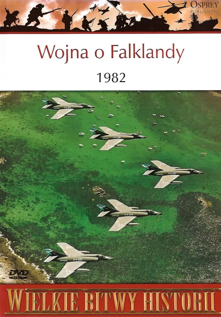 Książka - Wojna o Falklandy 1982 Wielkie bitwy historii + DVD