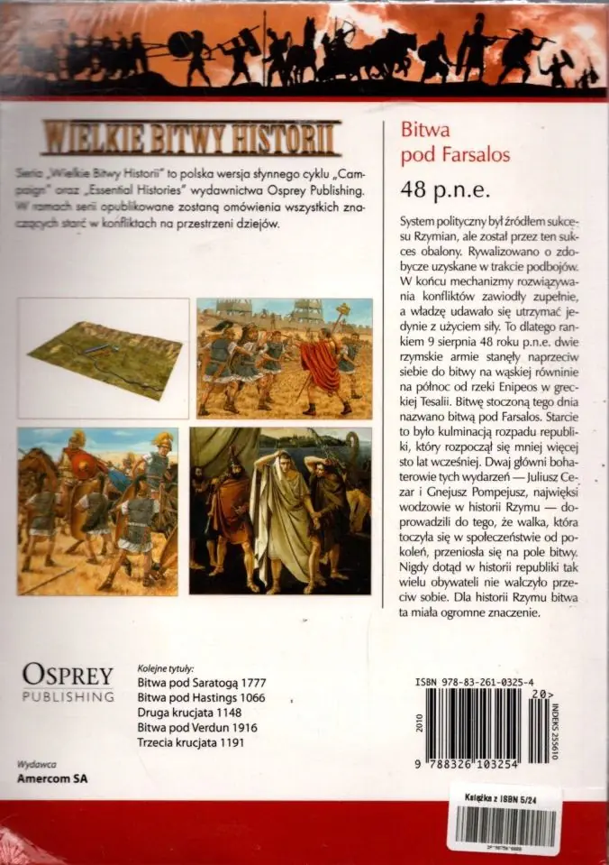 Książka - Bitwa pod Farsalos 48 p.n.e. Wielkie bitwy historii + DVD