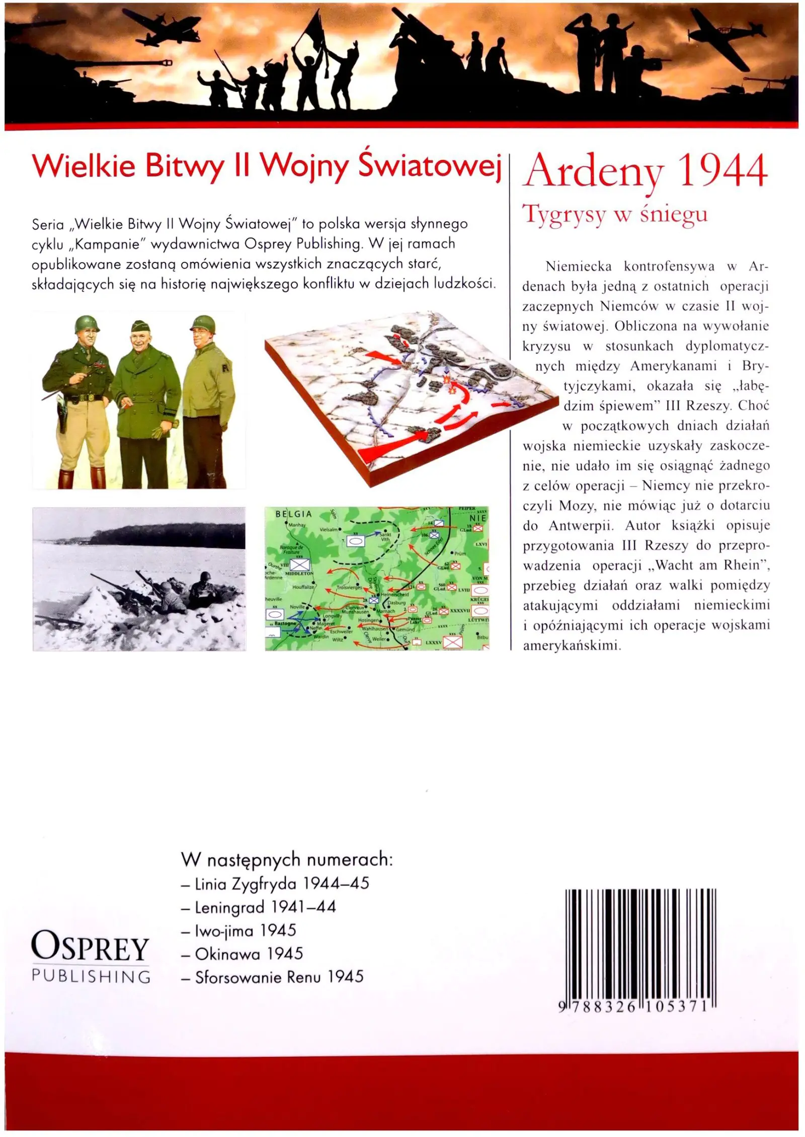 Książka - Wielkie bitwy...Ardeny 1944 Tygrysy w śniegu + DVD