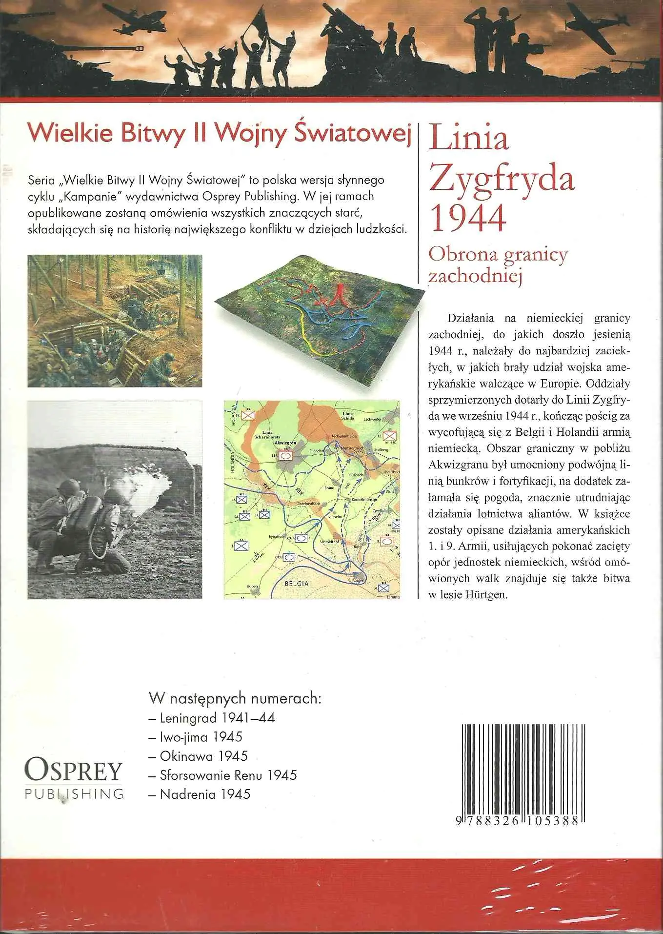 Książka - Wielkie bitwy II wojny światowej. Linia Zygfryda 1944 r. Obrona granicy zachodniej + DVD - Praca zbiorowa - 