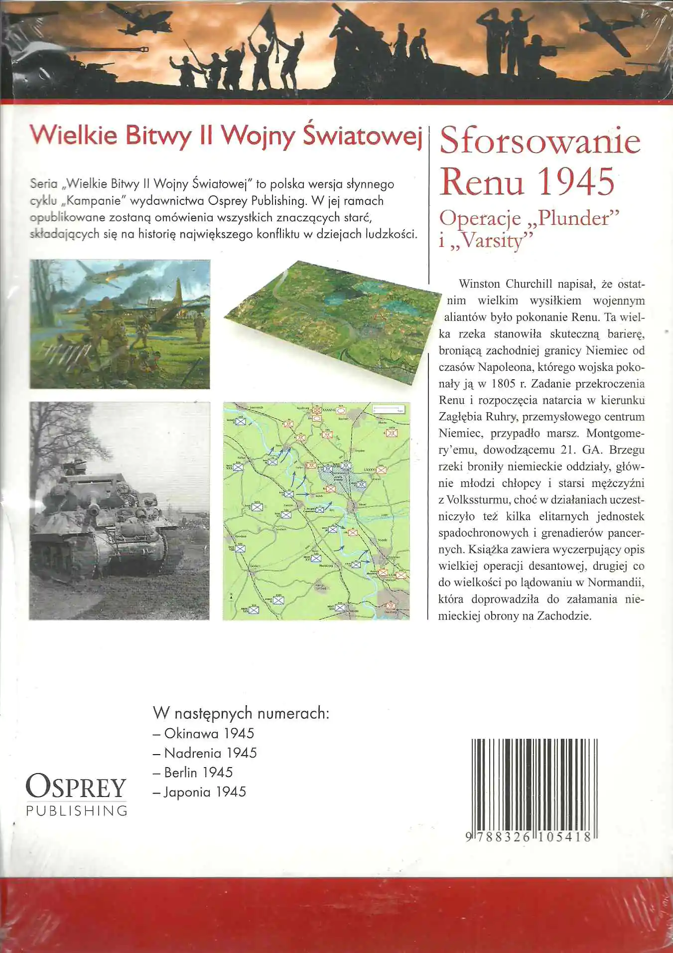 Książka - Wielkie bitwy II wojny światowej. Nadrenia 1945. Ostatnia bitwa na Zachodzie + DVD - Ken Ford - 