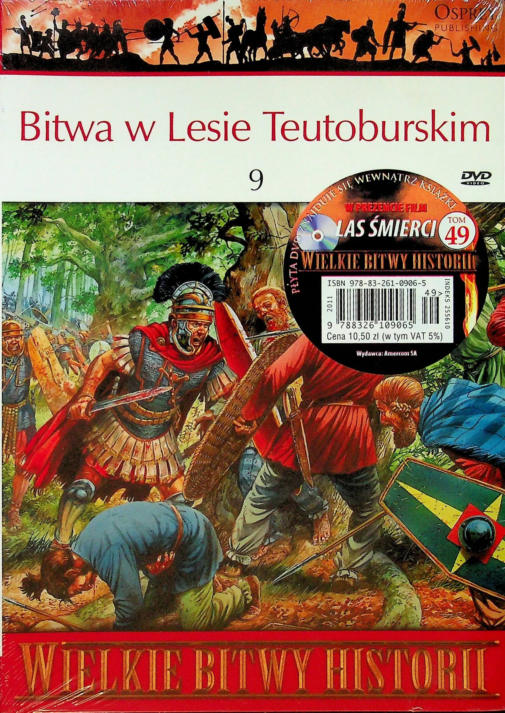 Książka - Wielkie Bitwy Historii. Bitwa w Lesie Teutoburskim 9 + DVD
