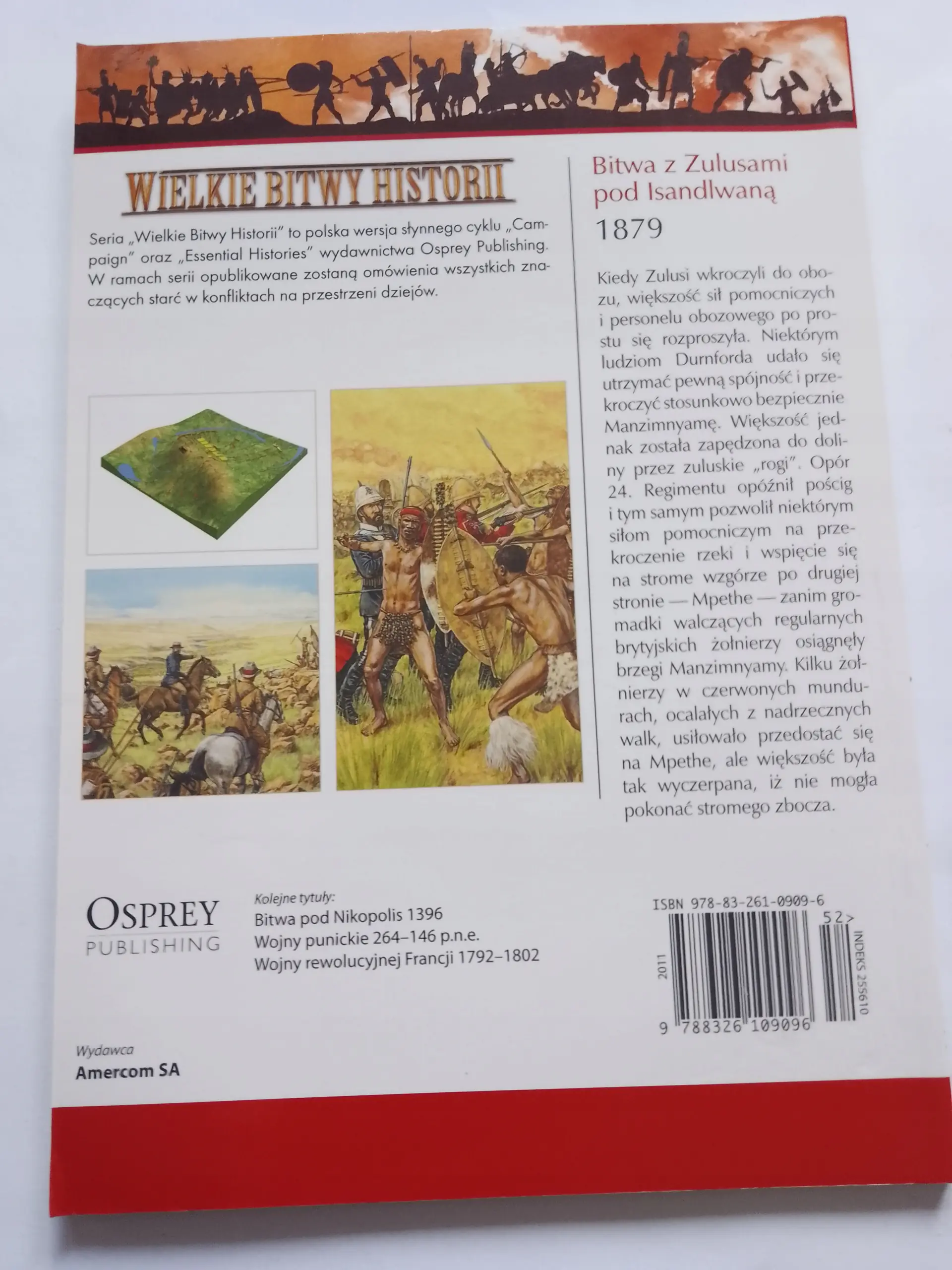 Książka - Wielkie Bitwy Historii. Bitwa z Zulusami pod Isandlwaną 1879 + DVD
