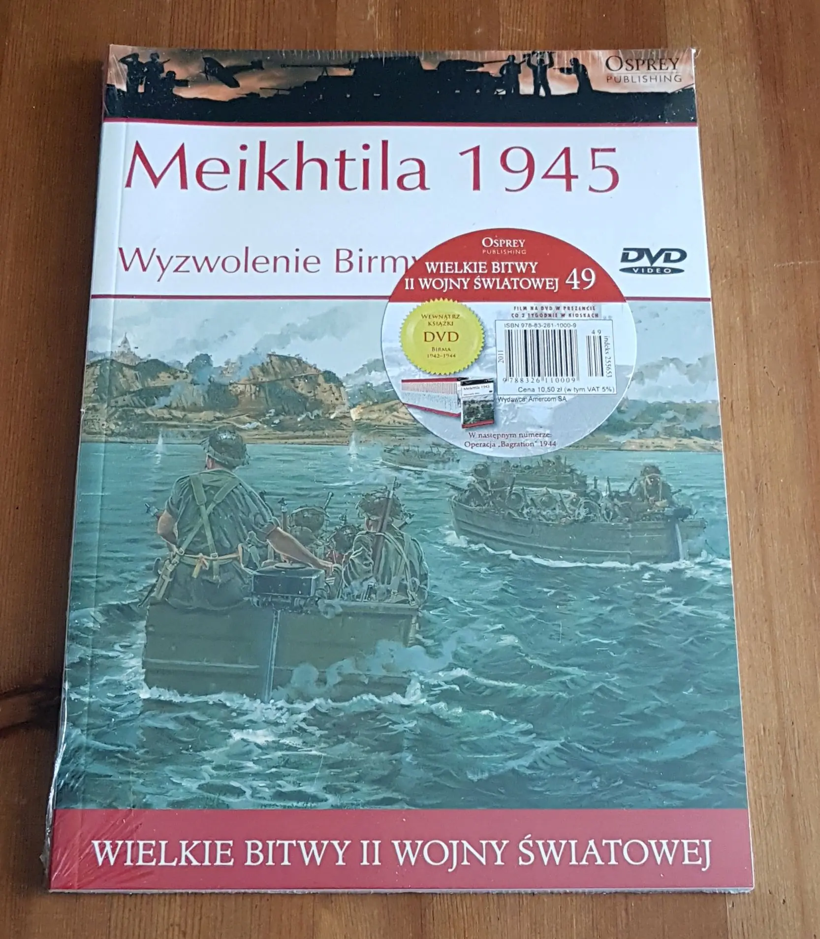 Książka - Wielkie bitwy II wojny światowej. Meikhtila 1945 r. Wyzwolenie Birmy  + DVD