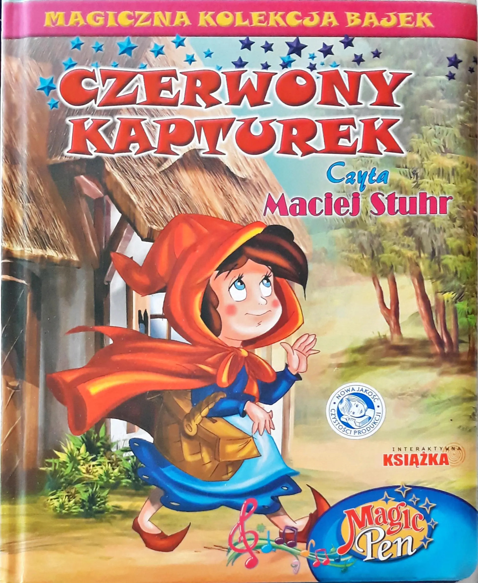 Książka - Czerwony Kapturek. Magiczna Kolekcja Bajek. Tom 3. Magiczne Pióro Magic Pen 