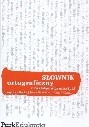 Książka - Słownik ortograficzny z zasadami gramatyki