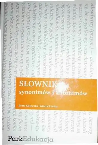 Książka - Słownik synonimów i antonimów